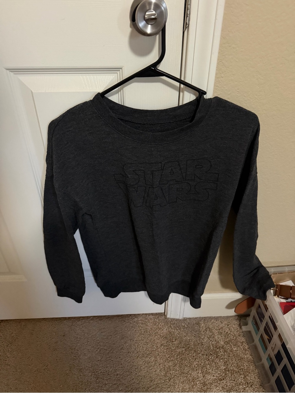 Star Wars Women Long Sleeve Crewneck Sweatshirt - Black
